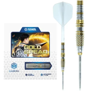 Caliburn Players Darts – Steel Tip – 90% Tungsten – Gold Spear 23g