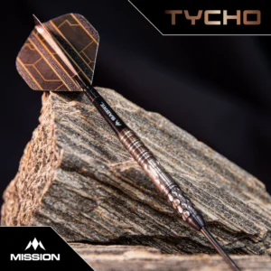 Mission Tycho Darts – Steel Tip – 95% Tungsten – Black & Bronze PVD 26g