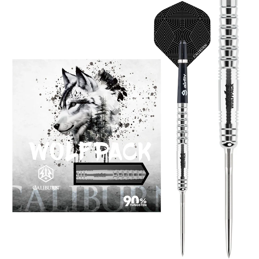 Caliburn Wolfpack Darts - Steel Tip - 90% Tungsten - W6 - 22g