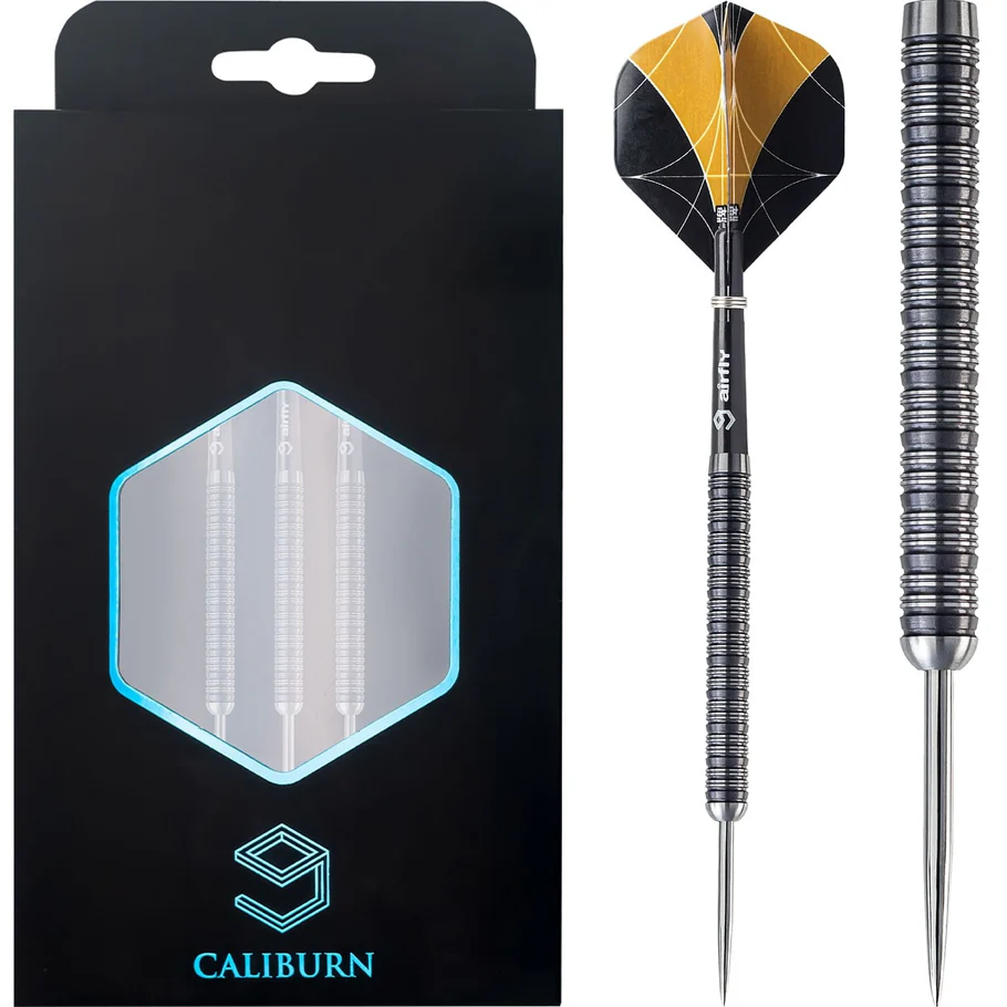 Caliburn Stallion Darts - Steel Tip - 90% - S3 - Black 23g