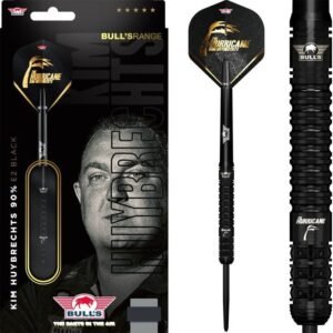 Bull’s Kim Huybrechts E2 Full Black 90% – Dartpijlen 23g